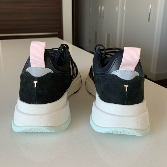 Ted Baker Floral Print Sneaker, Black - Picture 10 of 14